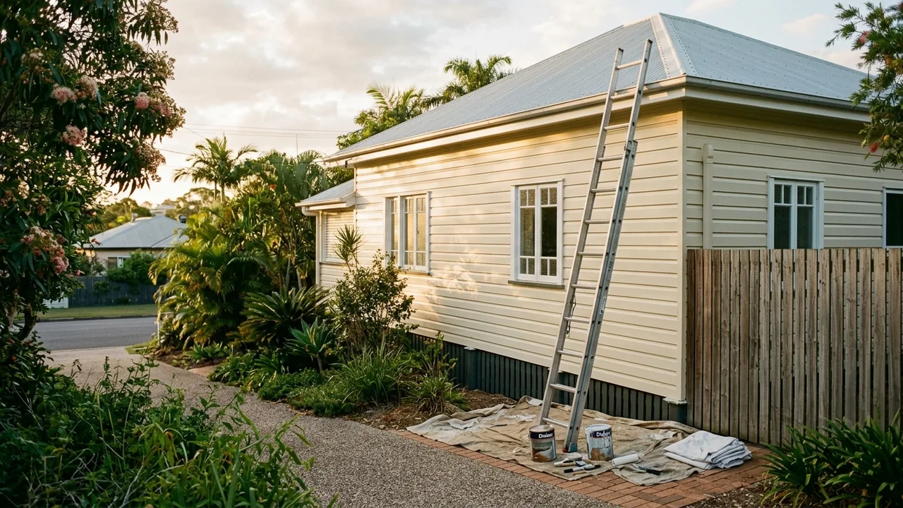 Brisbane painter context shot for "Is there a best time of year to paint a house in Brisbane?"