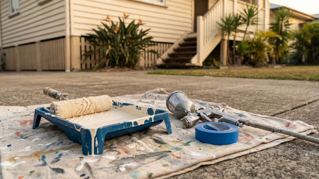 Should you paint your own house or hire a professional in Brisbane? in Belmont