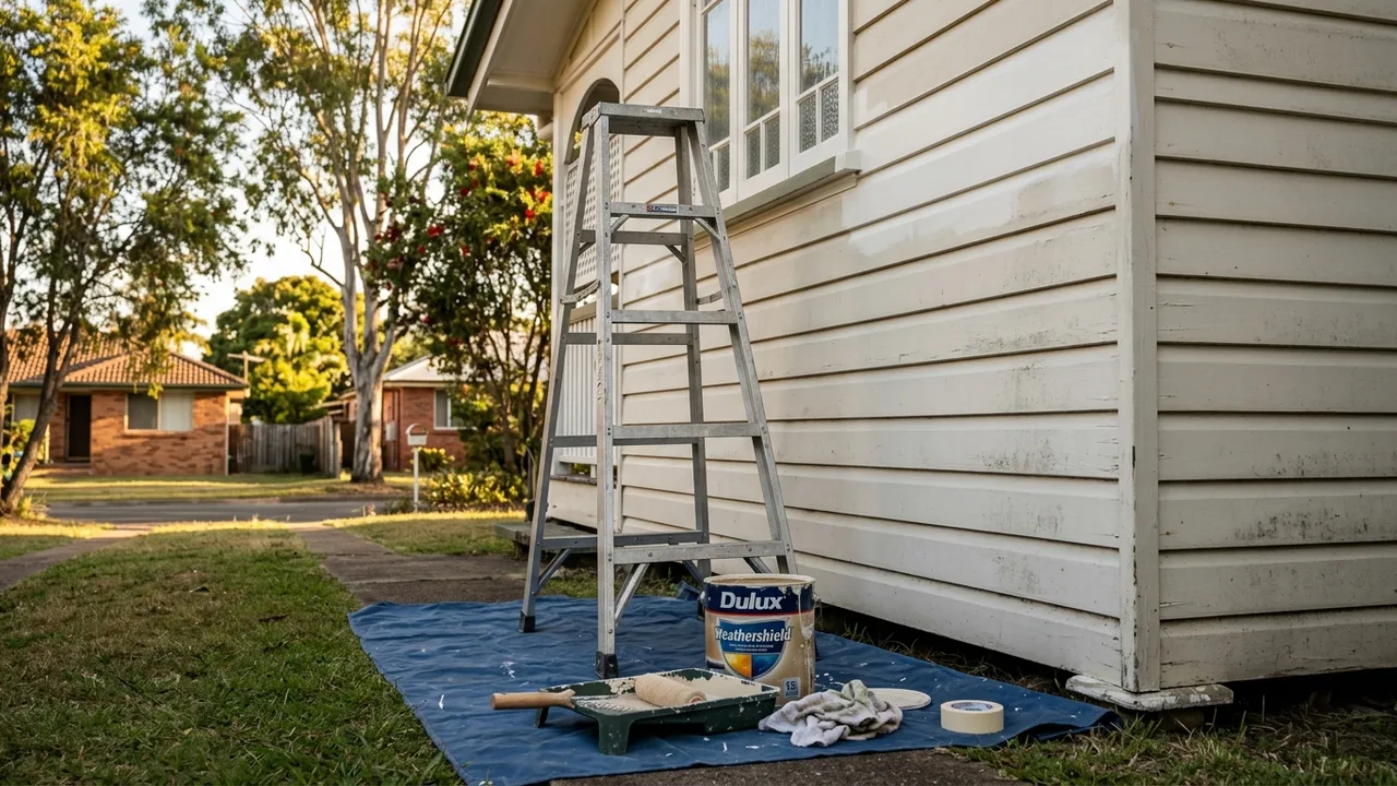 Brisbane painter context shot for "Should you paint your own house or hire a professional in Brisbane?"