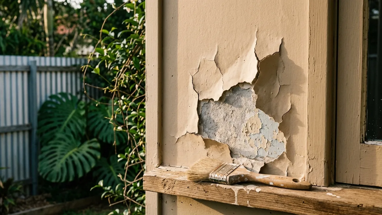 Brisbane painter detail relevant to "Can you use interior paint outside or does it actually matter?"