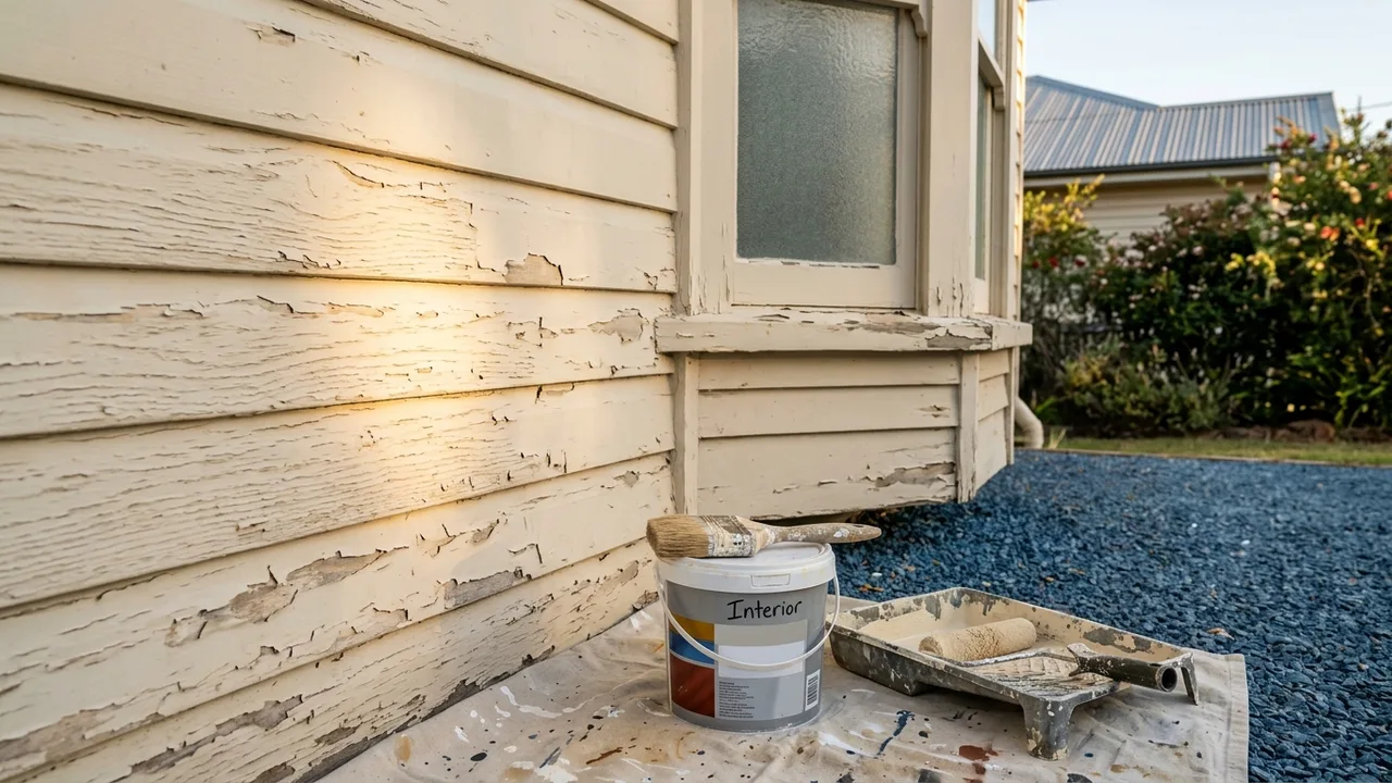 Brisbane painter context shot for "Can you use interior paint outside or does it actually matter?"