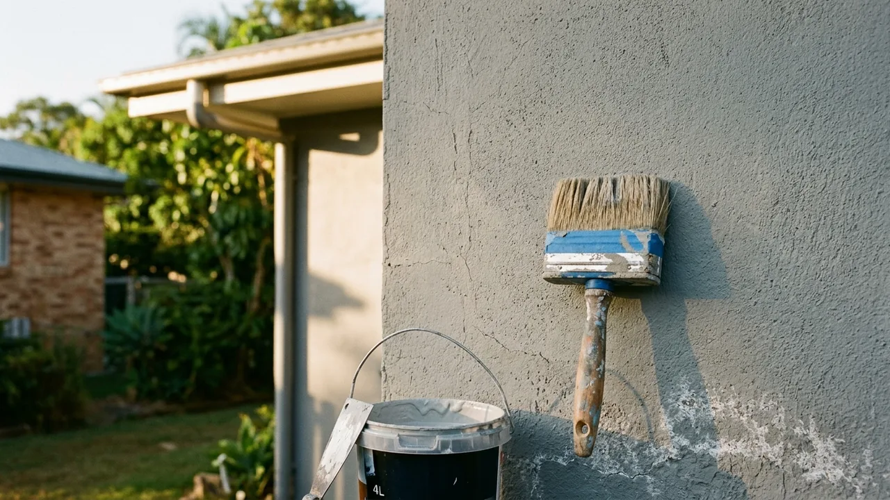 Brisbane painter detail relevant to "Why rendered walls in Brisbane suburbs need special prep before painting"
