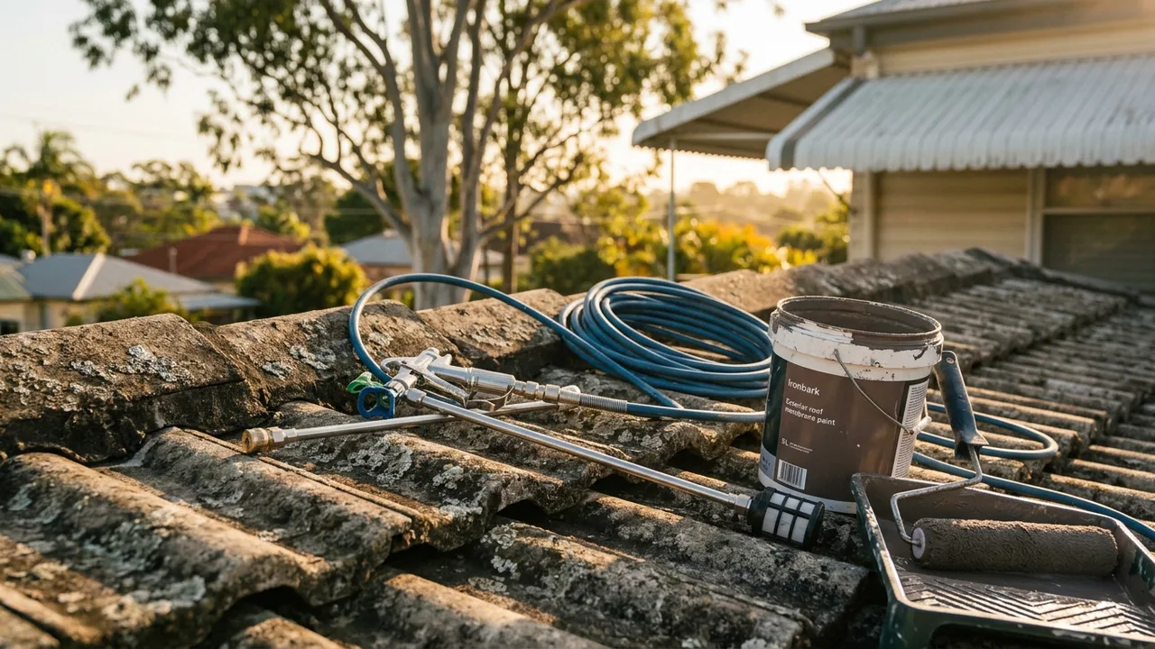 Brisbane painter detail relevant to "Is roof painting actually worth it for a tiled Brisbane home?"