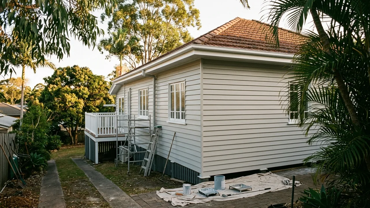 Brisbane painter context shot for "What painting work genuinely adds value before selling a home in Brisbane?"