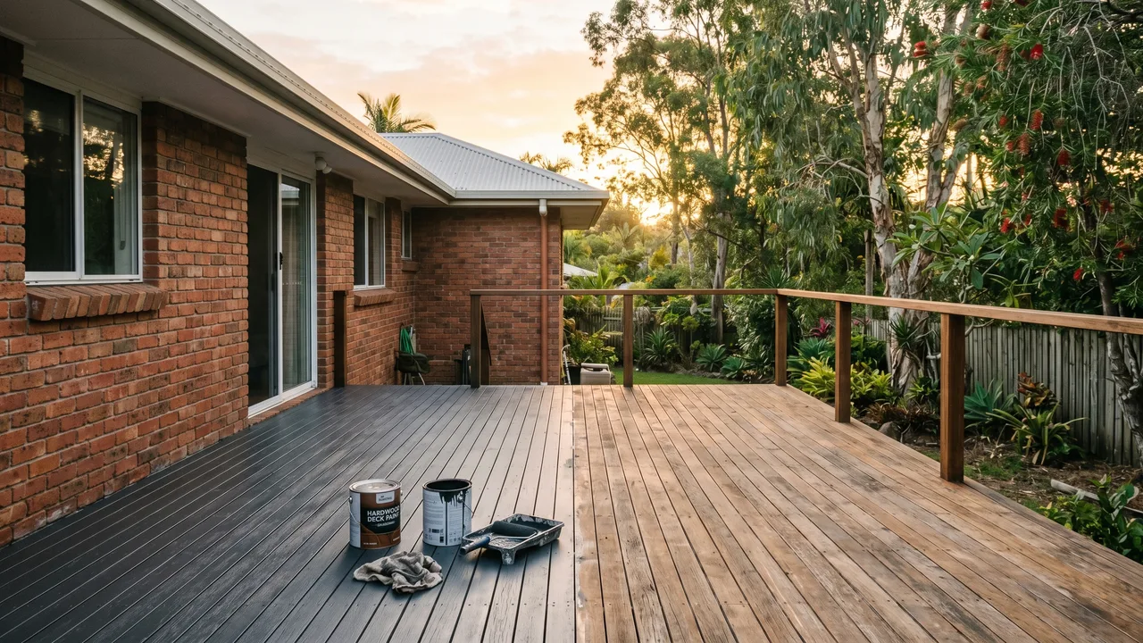 Should you paint or stain a timber deck in Brisbane's climate? in Belmont