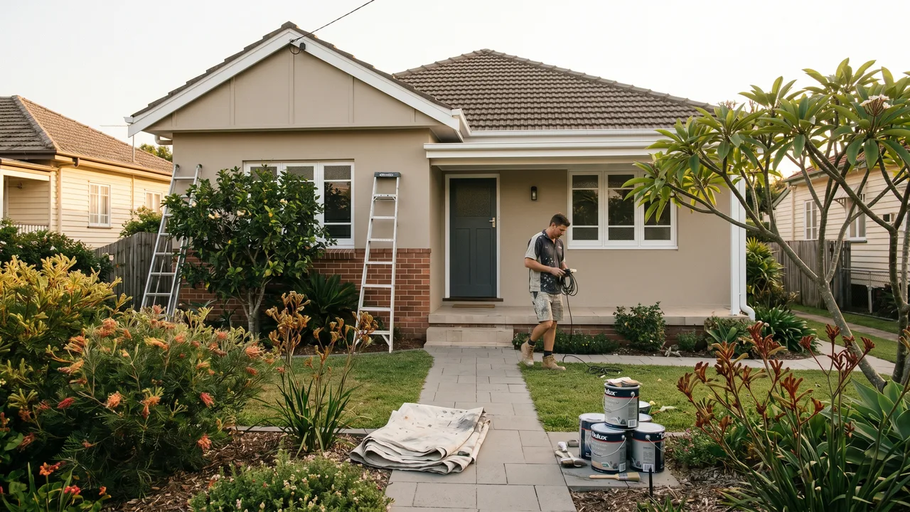 Exterior House Painting in Belmont